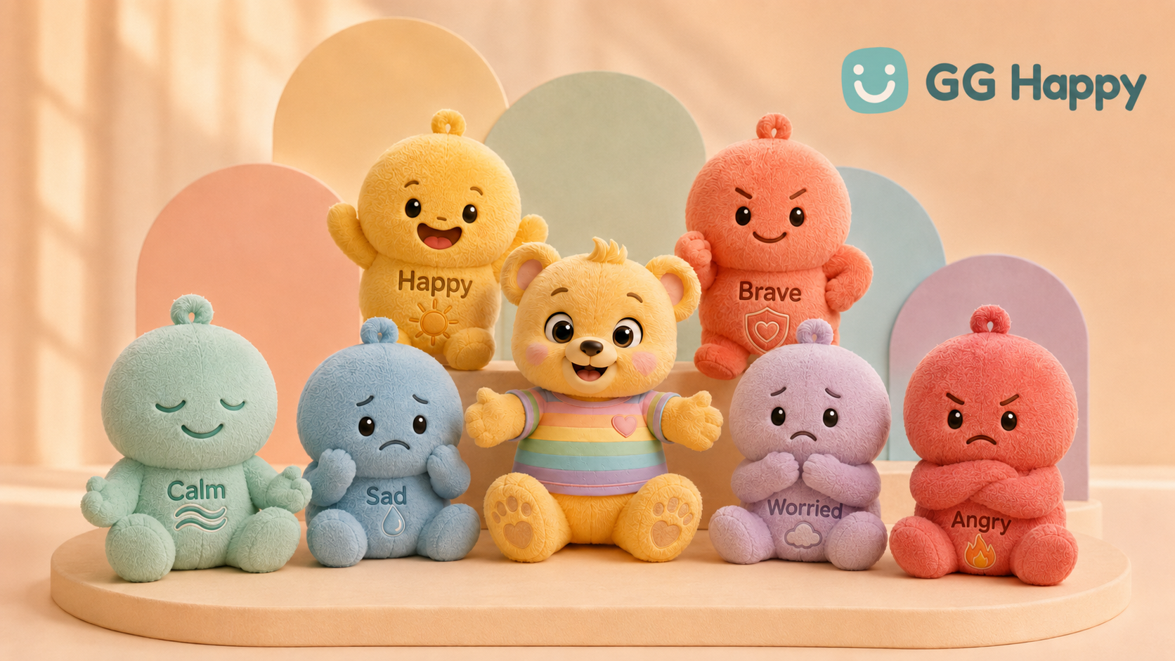 GG the Bear connecting the Mood Buddies